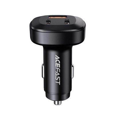 2. Acefast ładowarka samochodowa 66W 2x USB Typ C / USB, PPS, Power Delivery, Quick Charge 4.0, AFC, FCP, SCP czarny (B3 black)