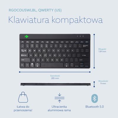 22. Klawiatura R-Go Compact Break - tastatur - multie