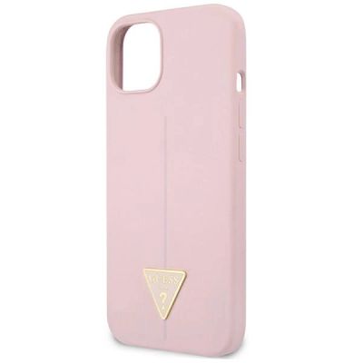 6. Etui Guess Silicone Triangle na iPhone 13 mini - fioletowe