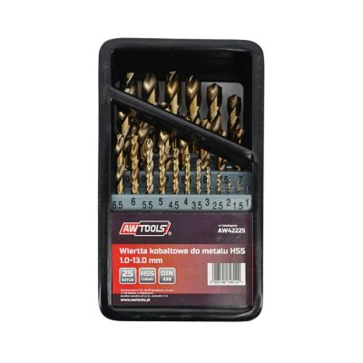 2. AWTOOLS WIERTŁO METAL KOBALT KPL.25szt