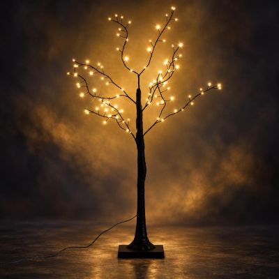 7. DRZEWKO DEKORACYJNE 240LED 180CM BLACK LUCA