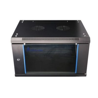 2. Extralink Szafa rack 6U 600x600 Czarna montowana na ścianie