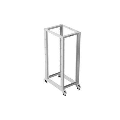 15. Otwarta szafa rack 19" 32U 600x1000 szary Lanberg