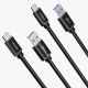 2. Dudao kabel przewód USB - USB Typ C Super Fast Charge 1 m czarny (L5G-Black)