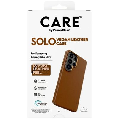 6. Etui CARE by PanzerGlass Solo Qi na Samsung Galaxy S26 Ultra - brązowe