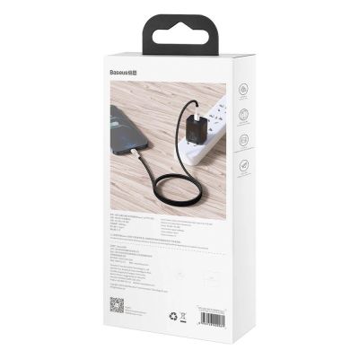 6. Kabel Baseus Cafule Series Metal Data USB-C / Lightning 20W PD 1 m - czarny