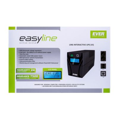 11. Zasilacz UPS EVER EASYLINE 650AVR USB (T/EASYTO-000K65/00)