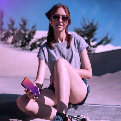 14. Prywatyzujące szkło hartowane 3mk Rainbow Privacy na Apple iPhone 16