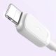 8. Kabel Joyroom Multi-Color Series A14 Lightning / USB-A 2.4A 1.2 m - biały