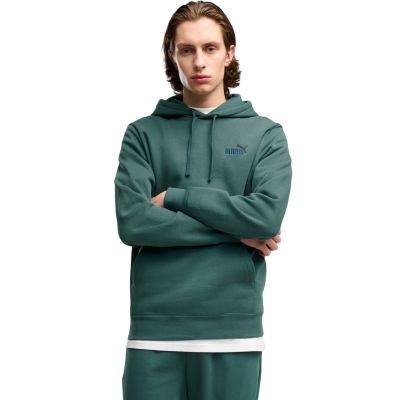 Bluza męska Puma ESS 2 Color Small No.1 Logo Hoodie zielona 684718 90