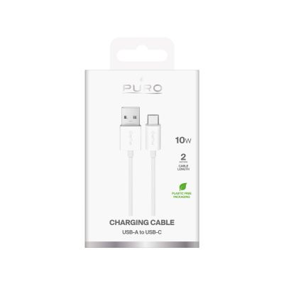 2. Kabel Puro 10W TPE USB-A - USB-C 2m - biały