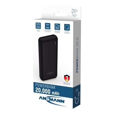 10. Ansmann PB212 Litowo-polimerowy (LiPo) 20000 mAh Czarny