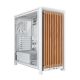 Corsair FRAME 4000D WOOD RS Midi Tower Drewno, Biały