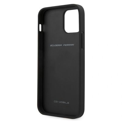 5. Etui Ferrari Off Track Quilted na iPhone 12 / 12 Pro - czarne