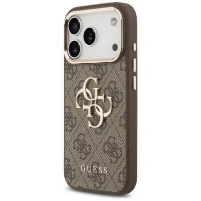2. Etui Guess 4G Big 4G Classic Logo na iPhone 17 Pro - brązowo-złote