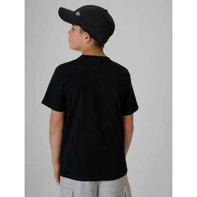 2. T-shirt regular z nadrukiem chłopięcy 4F 4FJRAW26TTSHM4342-20S