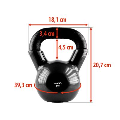 28. Kettlebell żeliwny Black HMS KNV08 