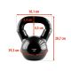 28. Kettlebell żeliwny Black HMS KNV08 