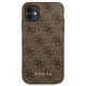 3. Etui Guess 4G Metal Gold Logo na iPhone 11 / Xr 6,1" - brązowe