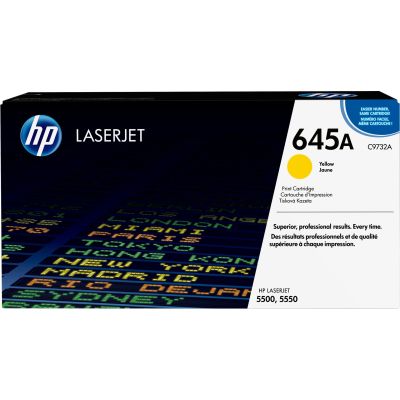 2. HP 645A oryginalny wkład z żółtym tonerem LaserJet