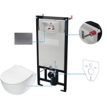 Zestaw WC podtynkowy 6 w 1