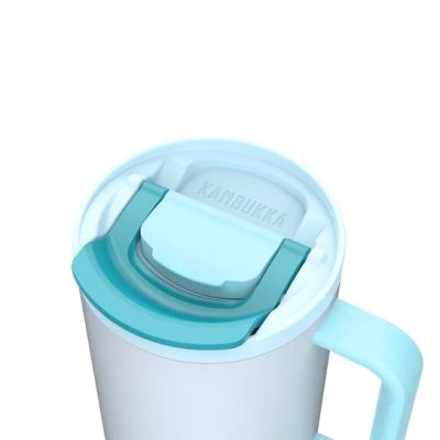 13. Kubek termiczny z teleskopową słomką Kambukka Rio Tumbler 950ml Frosty Coconut