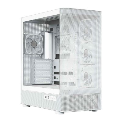 7. MODECOM OBUDOWA VOLCANO AQ 300 ARGB MIDI BIAŁA