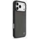 4. Etui Mercedes Leather Large Laurel Leave MagSafe na iPhone 17 Pro Max - czarno-szary