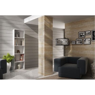 4. REGAŁ NA KSIĄŻKI 40 CM BIAŁY