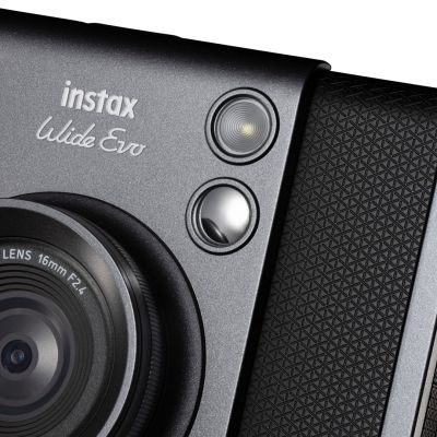 16. Hybrydowy aparat natychmiastowy FUJIFILM Instax WIDE Evo Black EX D CMOS Czarny