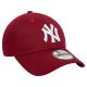 2. New Era League Essentials 9TWENTY New York Yankees Cap 60471469 Bordowe OSFM