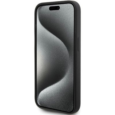 5. Etui Karl Lagerfeld Silicone Karl Script na iPhone 15 Pro - czarne