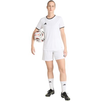 7. Spodenki damskie adidas Entrada 26 białe JZ2537