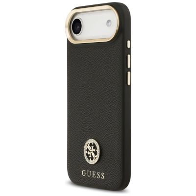 2. Etui Guess Grained Strass Logo MagSafe na iPhone Air - czarne
