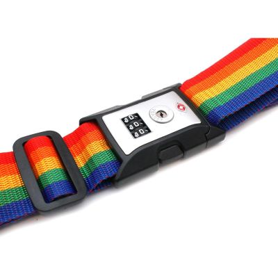 26. UNIWERSALNY PAS ZABEZPIECZAJĄCY DO WALIZKI SPINAJĄCY 180x5CM NA SZYFR PROWORLD MULTIKOLOR