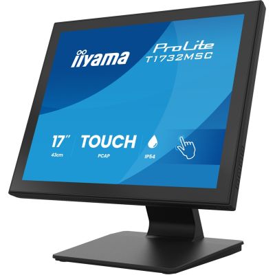 4. iiyama ProLite T1732MSC-B2S monitor komputerowy 43,2 cm (17") 1280 x 1024 px SXGA LED Ekran dotykowy Czarny