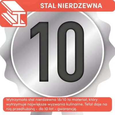 12. Zestaw garnków TEFAL Cook & Clip 10 elem. G723SA74