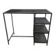 BAR TABLE GABE BLACK/BLACK 100X120X60CM