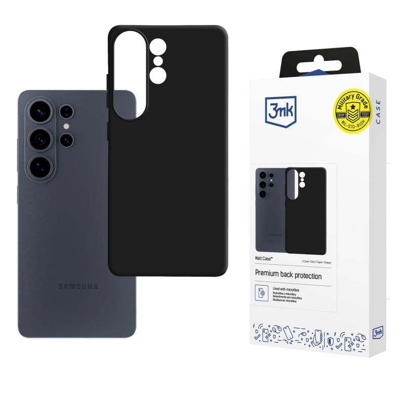 Etui 3mk Matt Case na Samsung Galaxy S26 Ultra - czarne matowe