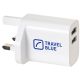 2. TRAVEL BLUE ŁADOWARKA SIECIOWA 2 USB UK