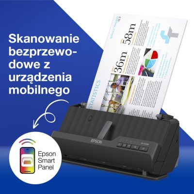60. Epson ES-C320W ADF + skaner arkuszowy 600 x 600 DPI A4 Czarny