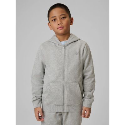 Bluza dresowa regular z kapturem chłopięca 4F 4FJRMM00TSWSM2747-25M