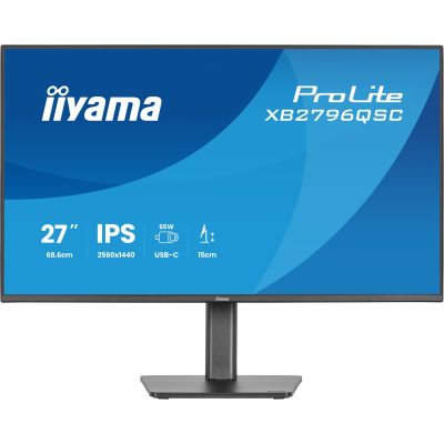 34. iiyama ProLite XB2796QSC-B1 monitor komputerowy 68,6 cm (27") 2560 x 1440 px Quad HD LED Czarny