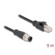 3. DeLOCK Kabel M12 A-coded 8 pin, męski na RJ45 męski PVC, 5 m