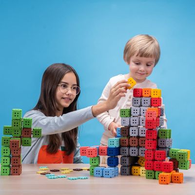 3. Klocki konstrukcyjne Marioinex Mini Waffle, 142 elementy