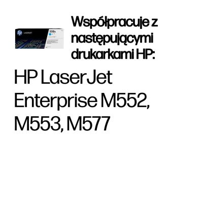 7. HP 508A oryginalny wkład laserowy, błękitny