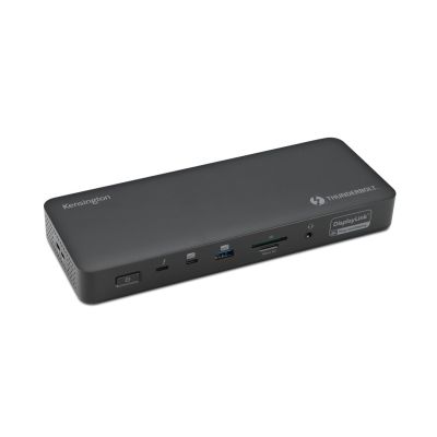 12. Kensington SD5920T EQ - Stacja dokująca - do laptopa - USB4 / Thunderbolt 4 - 2 x HDMI, 3 x DP, 2 x Thunderbolt 4 - 1GbE, 2.5GbE - 149.1 Watt - Europa