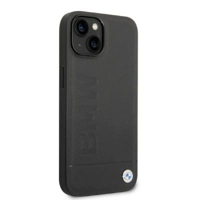4. Etui BMW Signature Logo Imprint MagSafe na iPhone 14 Plus - czarne