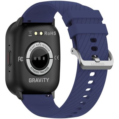 11. Smartwatch Gravity Czarny Pasek + Bransoleta GT43-5