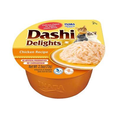9. INABA Dashi Delights Kurczak - Przysmak dla kotów - 70g